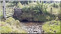 Small bridge taking track over Hollins Syke