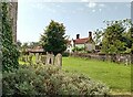 Churchyard of Ss Peter and Paul and the Earle Arms pub, Heydon