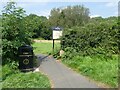 Path from Penk Rise onto park