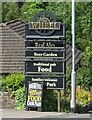 Signage for the Wheel public house, Longsdon