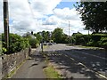 Bus stop and shelter on Ladderedge (A53), Leek