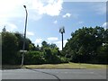 Telecommunications mast on Yew Tree Lane