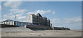 Regency Mansions seen from Coatham Sands, Redcar