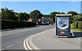 Bus stop and shelter on Limekiln Lane