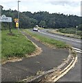 Bend in the A438, Glasbury, Powys