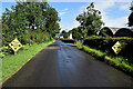 Slow down notices along Blackfort Road