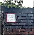 Asylum Road railway bridge identifier, Abergavenny