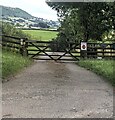 CAUTION - ALARMED GATE - STOP, Oak Meadows, Monmouthshire