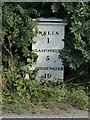 Old Milepost by the A39, Glastonbury Road, Keward, Wells