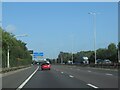 Approaching junction for M54 on the M6 Motorway northbound