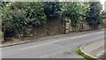 Remains of former railway bridge on south side of Bank