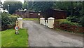 Entrance drive to Wyndham Hall Caravan Park