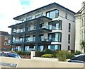 Modern seafront apartments on South Parade, West Kirby