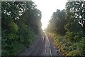 Railway east of Dagley Lane