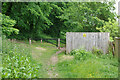 Path behind houses on Cherry Garden Road, Eastbourne