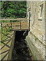 Infrastructure for wheel of former water mill at Dipton Mill