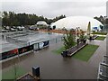 Outdoor tennis courts and air dome at The Shrewsbury Club