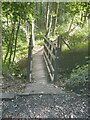 Footbridge running alongside the River Wharfe