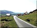 Construction work above Cwm-uchaf