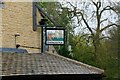 The Fox Inn (5) - sign at back, Great Barrington, Glos