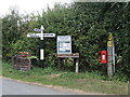 Road junction in Ebdon