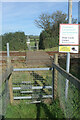 Railway Crossing between Clemenstone and Llampha Court