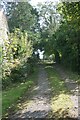 Access track for public footpath to Sutton, Llandow