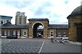 Gate to Quadrangle Stores, West India Dock