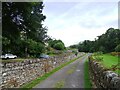 Lane in front of Stanhope Old Hall