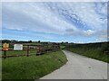 Entrance to Llain, a dairy farm