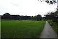 Path beside the bowls club