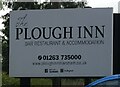 Sign for the Plough Inn, Marsham