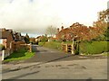 Start of a footpath from Elton Road to Moston Road