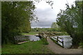 The Test Way crossing a channel of the Test; Chilbolton Cow Common