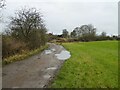 Track approaching Unsworth Moss Farm