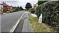 Looking SW along Ainderby Road at 1 mile from Northallerton and 7 miles from Bedale