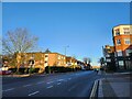 Approaching the junction of Finchley Road into Hoop Lane