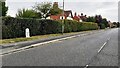 B1333 (Ainderby Road) heading NE past Northallerton 1 milestone