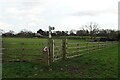 Footpath sign near Zaccy Farm