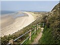 The path down to Harlech beach