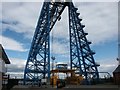 NZ4921 : Transporter bridge viewed from southern side of River Tees. by Dysdera