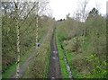 SJ9484 : Middlewood Way as seen from the Ladybrook Valley Interest Trail by Gary Barber