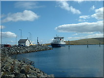 HU4376 : Toft Pier, Shetland by David Medcalf