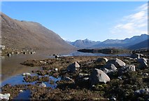 NG8866 : The outflow from Loch na h-Oidhche. by Richard Webb