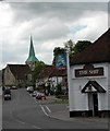 The Ship, High Street and church - South Harting.