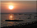 TA4015 : Sunset over Kilnsea mudflats by Andy Beecroft