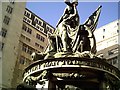 Nelson Memorial on Exchange Flags, Liverpool Town Hall.