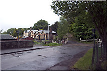 SK3743 : Coxbench Station and level crossing by Rob Bradford