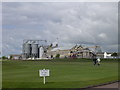 Carnoustie golf course with industrial 
