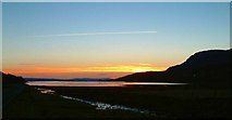 NG8341 : Loch Kishorn at sunset by Toby Speight